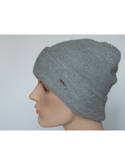 Серая шапка с отворотом Vizio Италия 7000 CRY