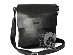 Мужская кожаная сумка Leon M-60 black