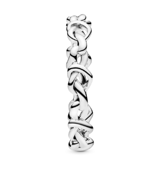Кольцо Пандора Сплетённые Сердца Артикул 198018