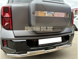 Защита заднего бампера  двойная Папа Тюнинг d60/42 для GAC GS8 2025-