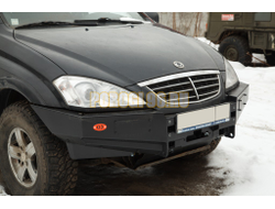 Передний силовой бампер серии Трофи на SsangYong Kyron 2007-2015 (02.080.01)