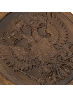 Нарды резные и шашки "Герб РФ" от мастера Григория Устяна