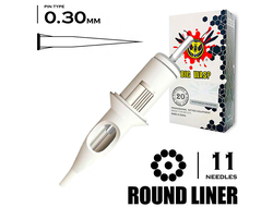 11RL/0,30 mm - Round Liner "BIG-WASP" (STANDARD WHITE)