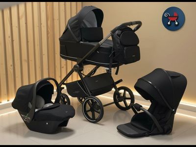 Детская коляска 3 в 1 Luxmom 812 Черный