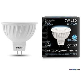 Gauss LED MR16 7w 840 220v GU5.3