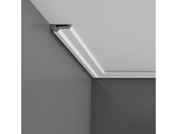 Потолочный карниз с гладким профилем из полиуретана Orac Decor Коллекция Luxxus C360