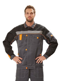 Костюм рабочий "Рольф" цвет т.серый/черный