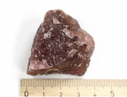 Кварц клубничный, необработанный "дикий" образец, Бразилия (42*33*27 мм, 52 г) №35143