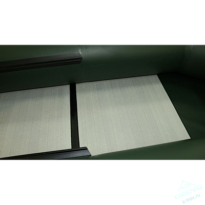 Лодка ПВХ Polar Bird Чирок Гребная PB-230Т Teal со стеклокомпозитной сланью и банкой Зелёная