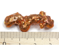 Медь, коллекционный образец, США (34*14*11 мм, 8,4 г) №28721