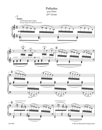 Debussy, Claude Preludes for Piano 2 Livre