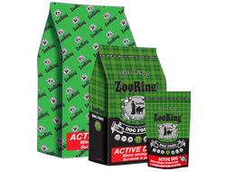 КОРМ ДЛЯ СОБАК ZOORING ACTIVE DOG МЯСО МОЛОДЫХ БЫЧКОВ И РИС С ХОНДРОЗАЩИТНЫМИ АГЕНТАМИ 10 кг