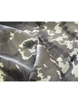 " Мокрый" шёлк МОНОРЕЙ 1595  Цвет 2 Серый