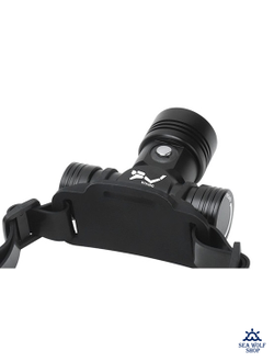 Фонарик для дайвинга налобный TrustFire L2-1200Lm (белый), кнопка