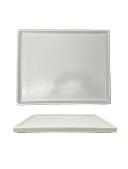 Блюдо прямоугольное 34*27 см h2 см 300 мл, фарфор