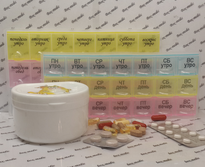 Контейнер для зубных протезов с сеткой (модификация 1)