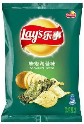 Чипсы LAYS со вкусом Водорослей нори 70гр (22 шт) пакет