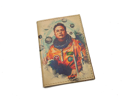 Обложка на паспорт с принтом "Илон Маск"