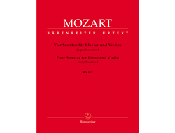 Mozart 4 Sonatas for Violin and Piano (Early Sonatas I, KV 6-9)