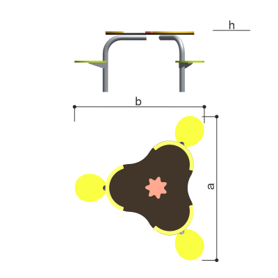 Стол "Кувшинка" Romana 057.54.00 (фанера)