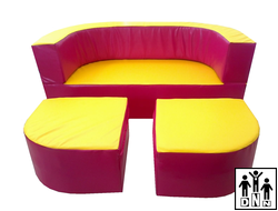 Детская игровая мебель "Солнце" розовый / желтый