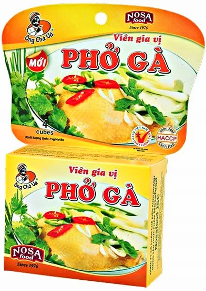 Кубики для ВЬЕТНАМСКОГО СУПА "PHO GA" (суповая основа) 75 г (Вьетнам)