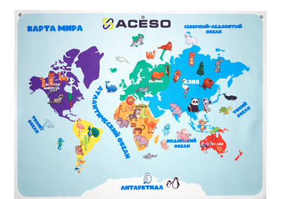 Панно "КАРТА МИРА"(126дет)