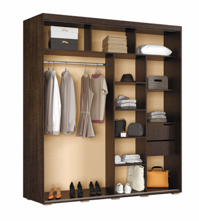 Шкаф-купе Крафт-6 ( Белый) 1.96 м  BTS