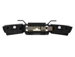 Передний силовой бампер без дуг серии Трофи на Mitsubishi Pajero Sport II 2008-2013 (02.121.03)