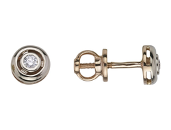 Серьги пусеты с бриллиантами арт. 920504.