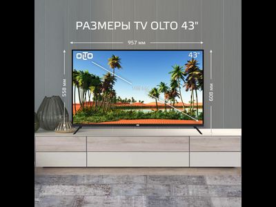 Телевизор OLTO 43ST20U  43"  4K Smart TV  Черный