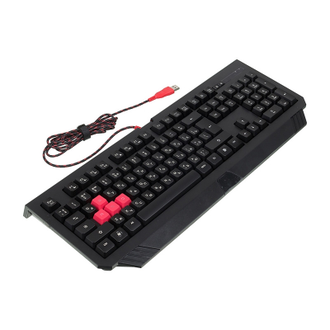 Игровая клавиатура A4 Bloody B120 USB черный Multimedia Gamer LED
