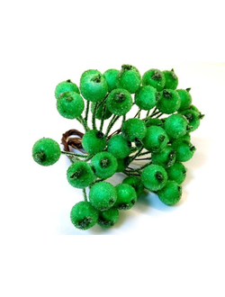 Рябина на ветке в сахаре, цвет белый (упаковка 20 штук)