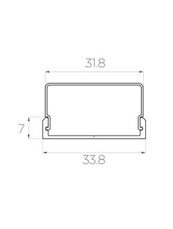 Алюминиевый профиль 4L-3307-S ANOD