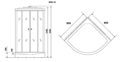 Душевая кабина Niagara NG 3304-14