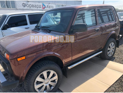 Защита штатного порога труба d60 для Lada Niva Legend 2023-