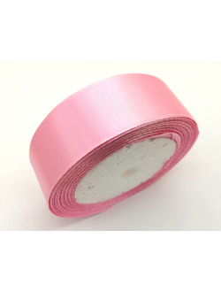 Лента атласная 25 мм, цвет розовый арт. 94