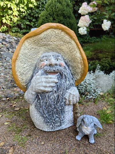 ГРИБ ПРЕДСКАЗАТЕЛЬ СЧАСТЬЯ - привлекает удачу и достаток в дом 63*48см  7кг   полистоун Россия 4376/016779**