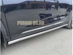 Защита штатного порога труба d53 для CheryExeed TXL 2020-