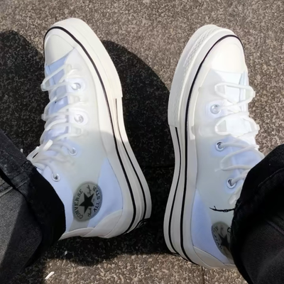 White high top chuck taylors sale