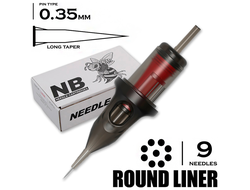 9 RLLT/0.35 - Round Liner Long Taper "BEE NEEDLE"