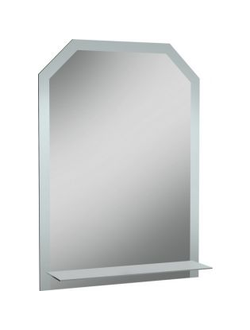 Зеркало Дом 500*700 с полкой мат.Домино