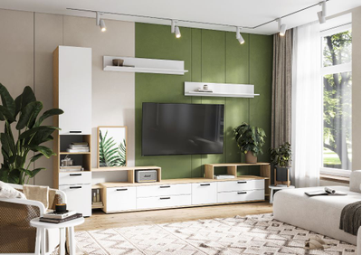 Санса ТВ-01 Тумба под ТВ Сонома/Белый