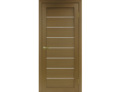 Межкомнатная дверь "Турин-508" орех (стекло)