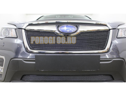 Защита радиатора Subaru Forester V 2018- black низ PREMIUM