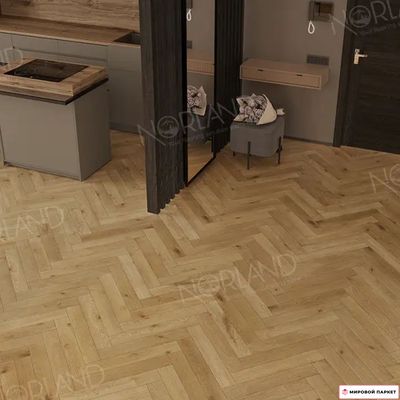 Ламинат Norland Herringbone Elegant Дуб Хайнан LF303-09 33 класс толщина 8 мм с фаской 1.92 м2