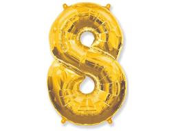 Цифра 8 золото