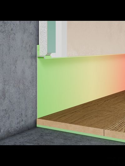 Плинтус скрытого монтажа PRO DESIGN 323 покраска по RAL