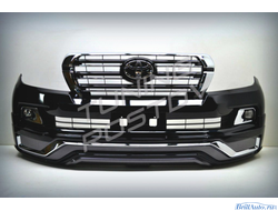 Бампер + губа MODELLISTA (V2) Toyota Land Cruiser 200 2007-2015 в стиле 2016+