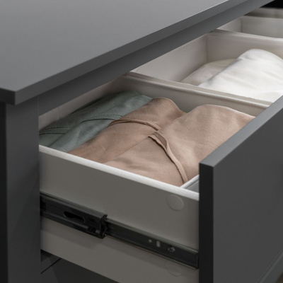 Сага Комод 3 ящика 920х1007х510 серый